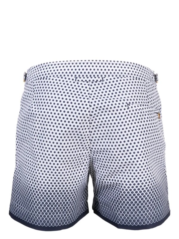 Orlebar Brown Zwembroek met bloemenprint - Wit