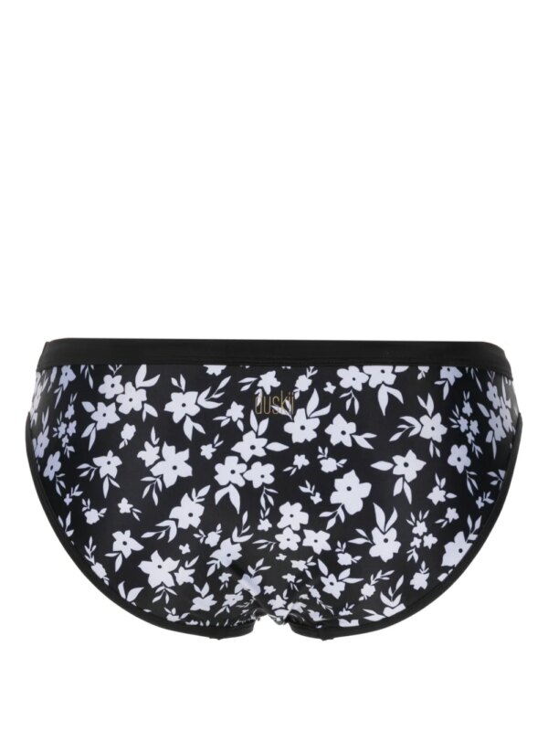 Duskii Bikinislip met bloemenprint - Zwart
