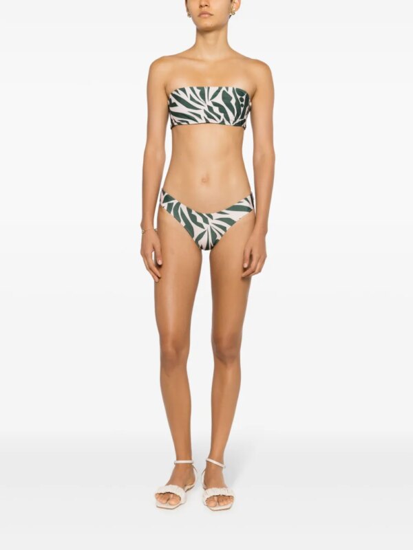 Lygia & Nanny Bikinislip met print - Groen