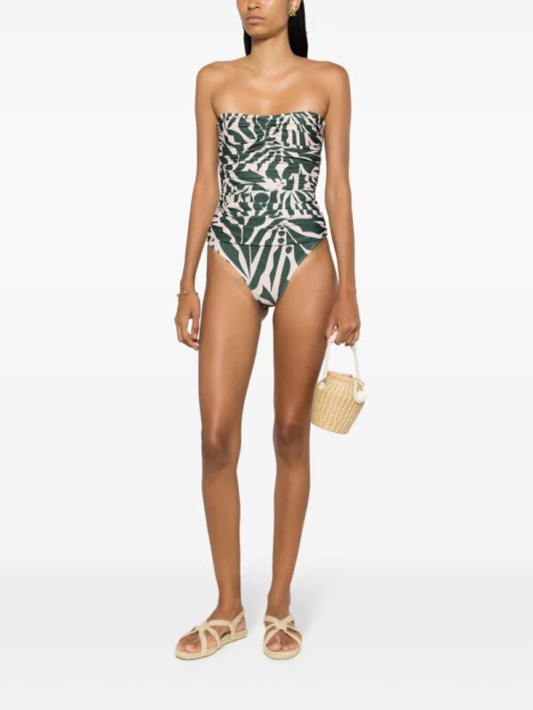 Lygia & Nanny Strapless badpak - Groen