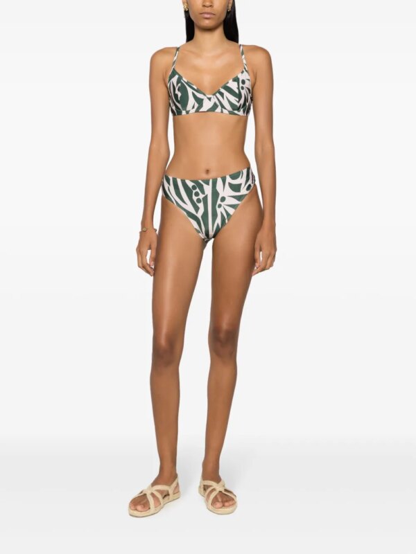 Lygia & Nanny Bikini met abstracte print - Groen