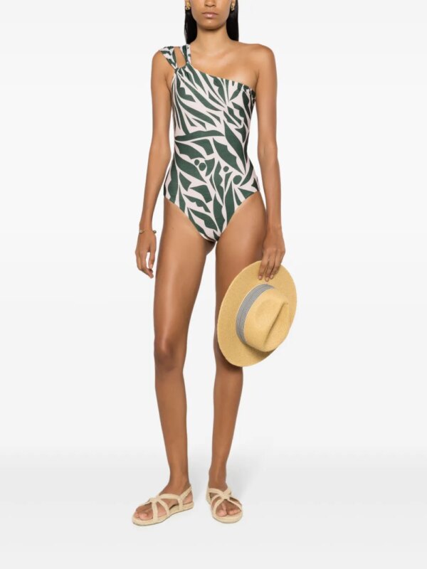 Lygia & Nanny Asymmetrische onesie - Groen