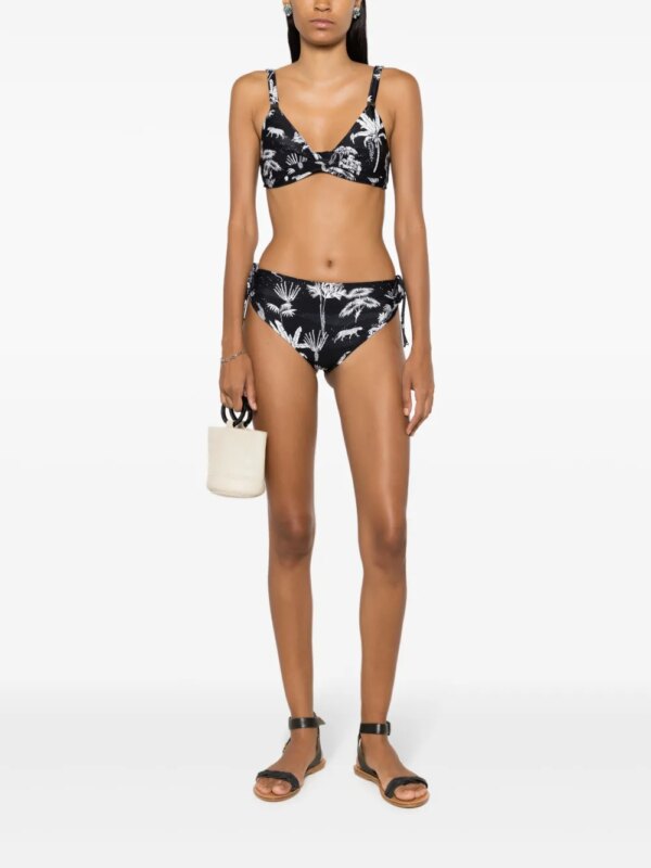 Lygia & Nanny Bikini met grafische print - Zwart