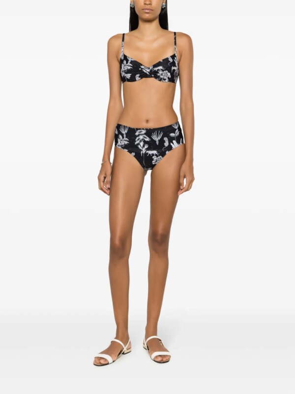 Lygia & Nanny Bikini met grafische print - Zwart