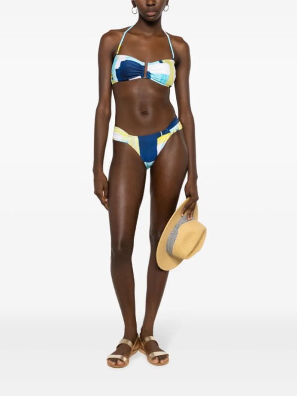 Lenny Niemeyer Bikinislip met abstract patroon - Blauw