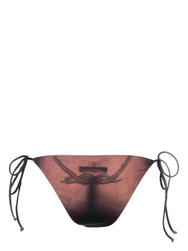 Jean Paul Gaultier Bikinislip met print - Bruin