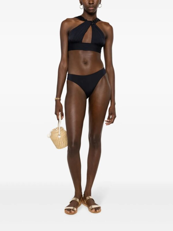 Lenny Niemeyer Bikinislip met elastische taille - Zwart