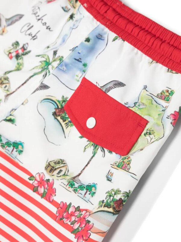 Patachou Zwembroek met print - Rood