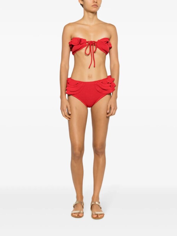 Clube Bossa Bikinislip met ruches - Rood