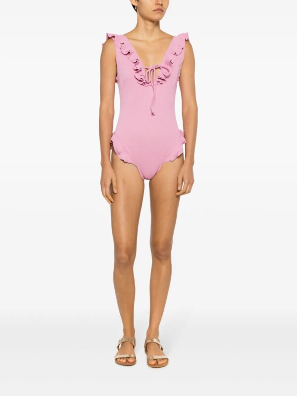 Clube Bossa Badpak met ruches - Roze