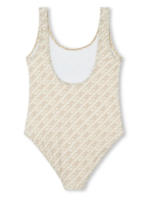 Michael Kors Kids Badpak met logoprint - Beige