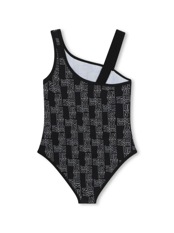 Dkny Kids Badpak met logoprint - Zwart