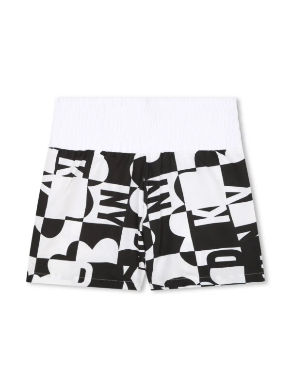 Dkny Kids Zwembroek met logoprint - Zwart