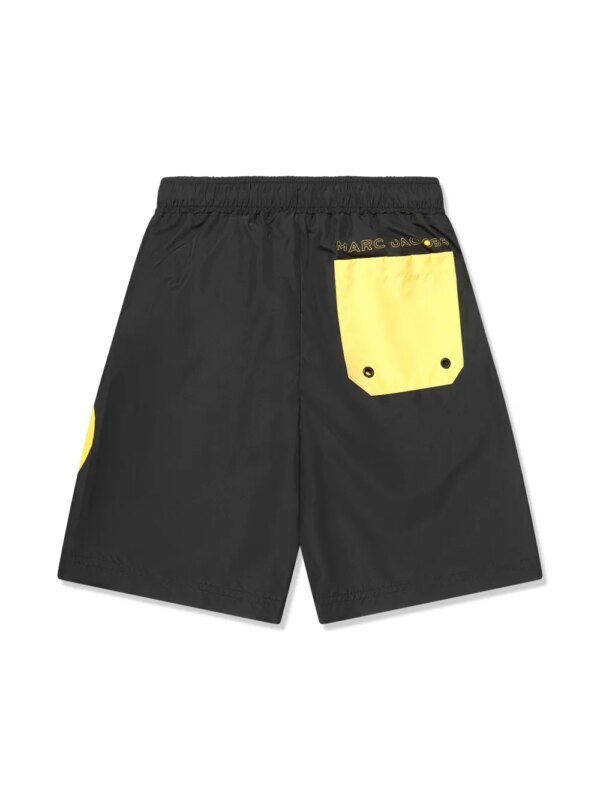 Marc Jacobs Kids x SmileyWorld zwembroek met trekkoord - Zwart