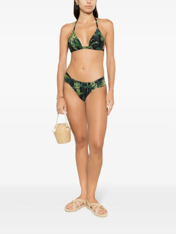 Lygia & Nanny Bikini met bladerprint - Groen