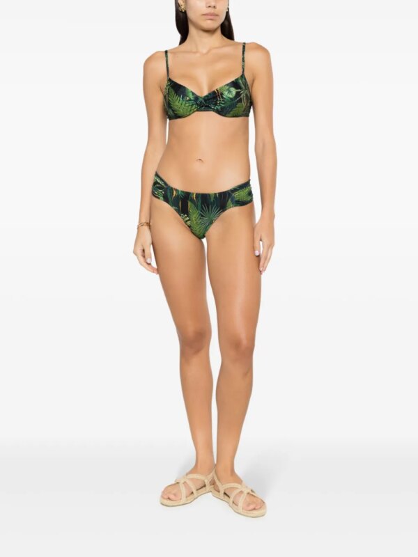 Lygia & Nanny Vitória bikini met bladerprint - Groen