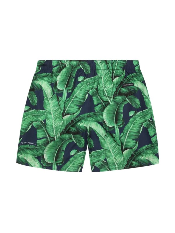 Dolce & Gabbana Kids Zwembroek met print - Groen