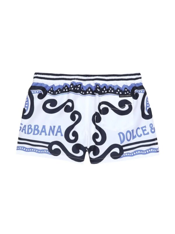 Dolce & Gabbana Kids Shorts met print - Wit