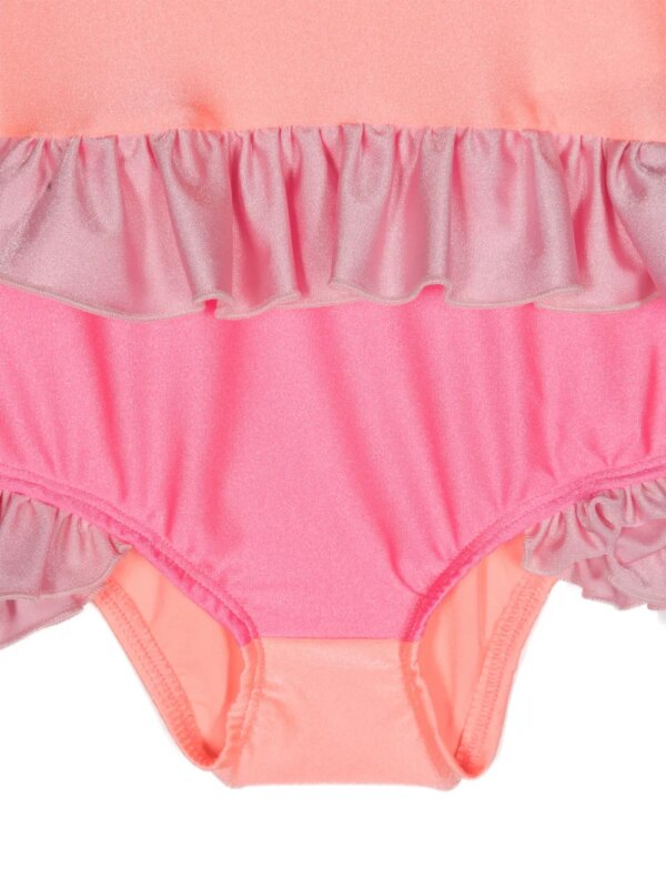 WAUW CAPOW by BANGBANG Ines badpak met ruches - Oranje