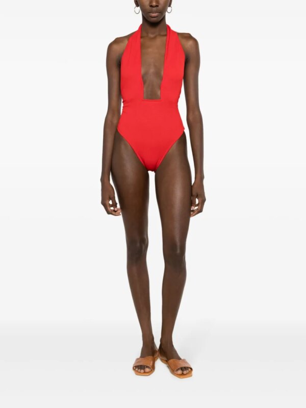 Lenny Niemeyer Badpak met watervalhals - Rood