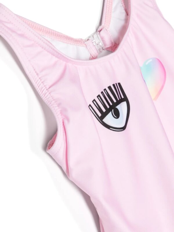 Chiara Ferragni Kids Badpak met hart - Roze