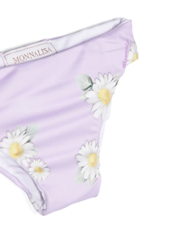 Monnalisa Bikini met ruches en print - Paars