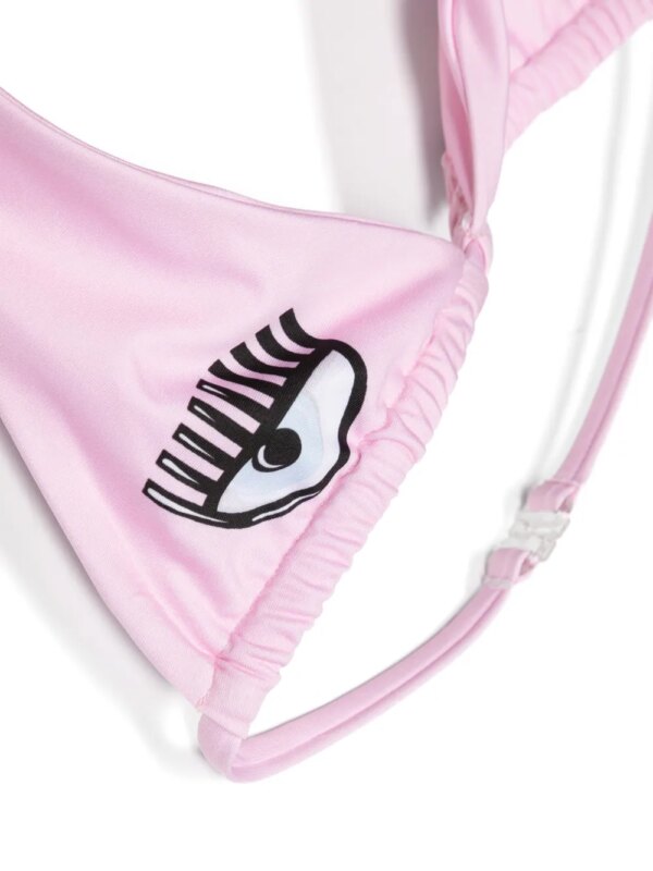 Chiara Ferragni Kids Bikini met print - Roze
