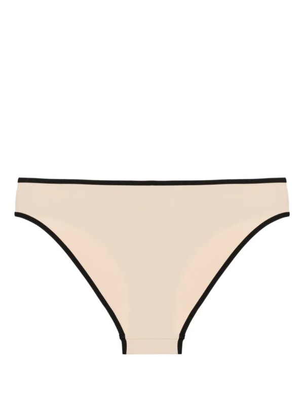TOTEME Gestreepte bikinislip - Beige