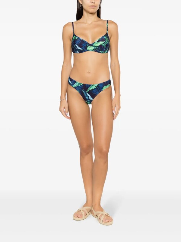 Lygia & Nanny Bikinislip met print - Blauw