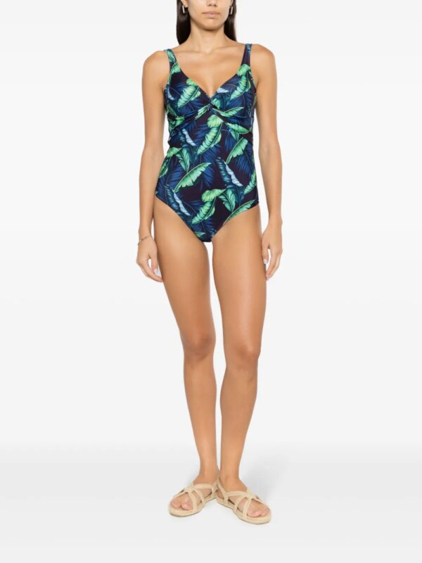 Lygia & Nanny Adriana badpak met gedraaid detail - Blauw