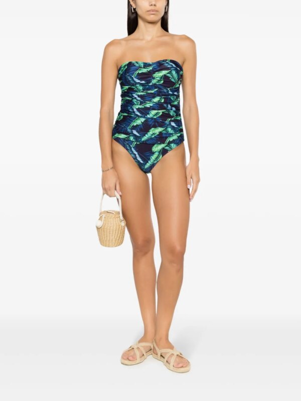 Lygia & Nanny Melissa badpak met ruches - Blauw