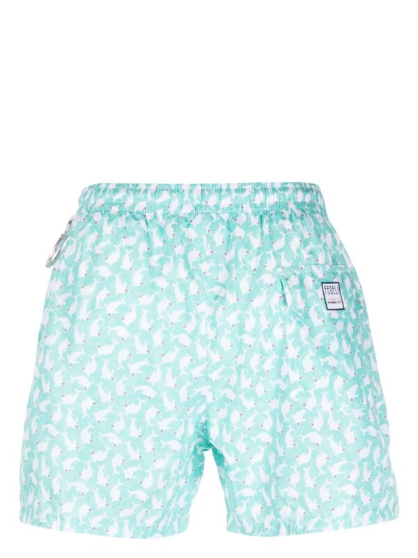 Fedeli Zwembroek met print - Groen