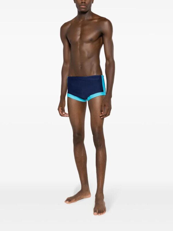 Amir Slama Zwembroek met logoplakkaat - Blauw