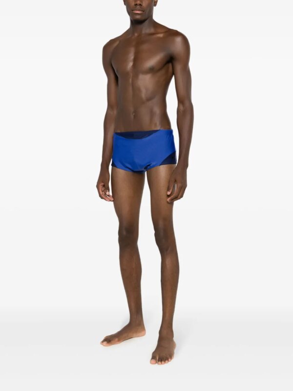 Amir Slama Zwembroek met vlakken - Blauw