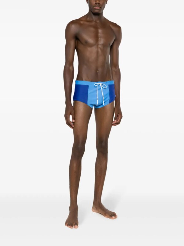 Amir Slama Zwembroek met vlakken - Blauw