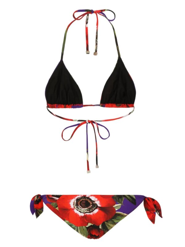 Dolce & Gabbana Anemone balconette bikini - Rood