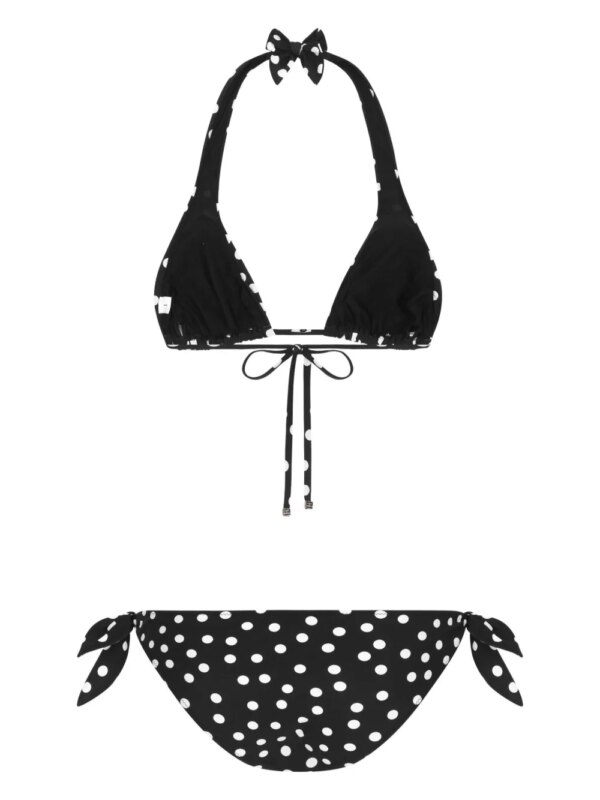 Dolce & Gabbana Bikini met stippen - Zwart