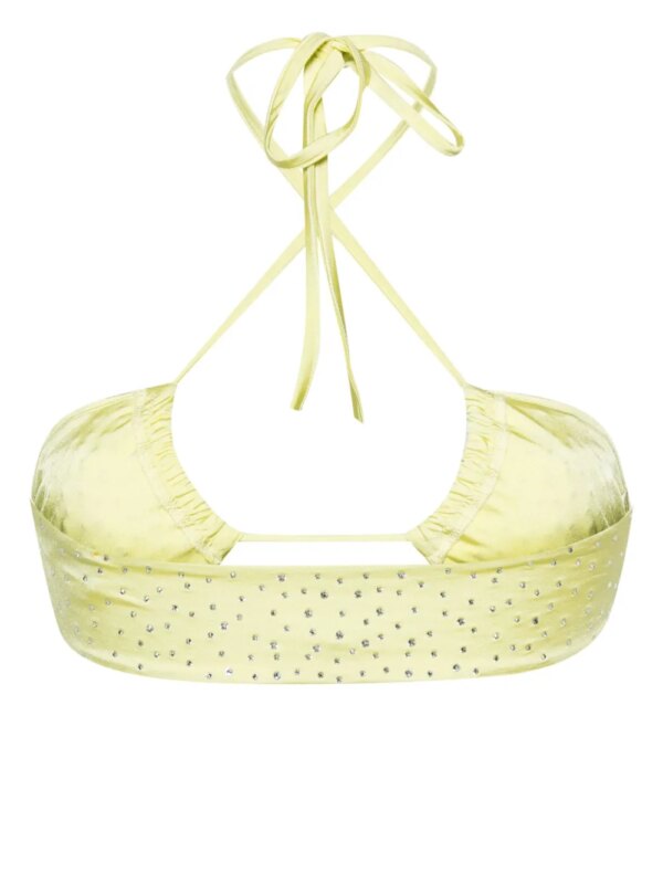 Forte Forte Bikini verfraaid met kristallen - Geel
