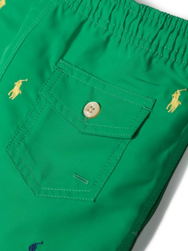 POLO RALPH LAUREN KIDS Zwembroek met logo detail - Groen