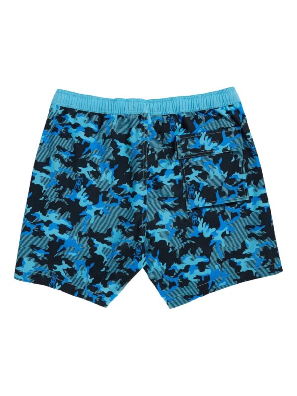 Psycho Bunny Zwembroek met Rye-print - Blauw