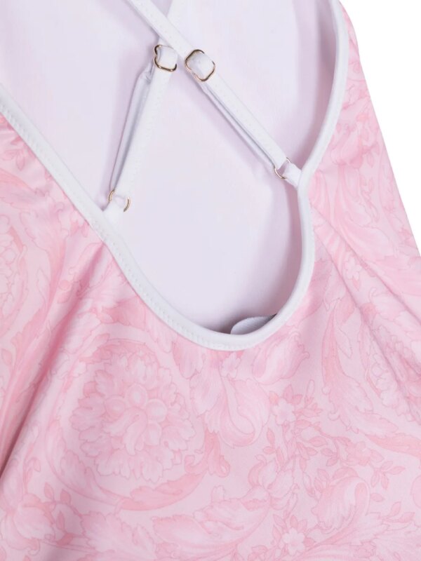 Versace Kids Badpak met ruches - Roze