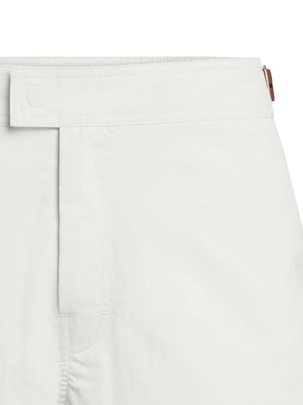 Zegna Zwembroek met logo - Wit