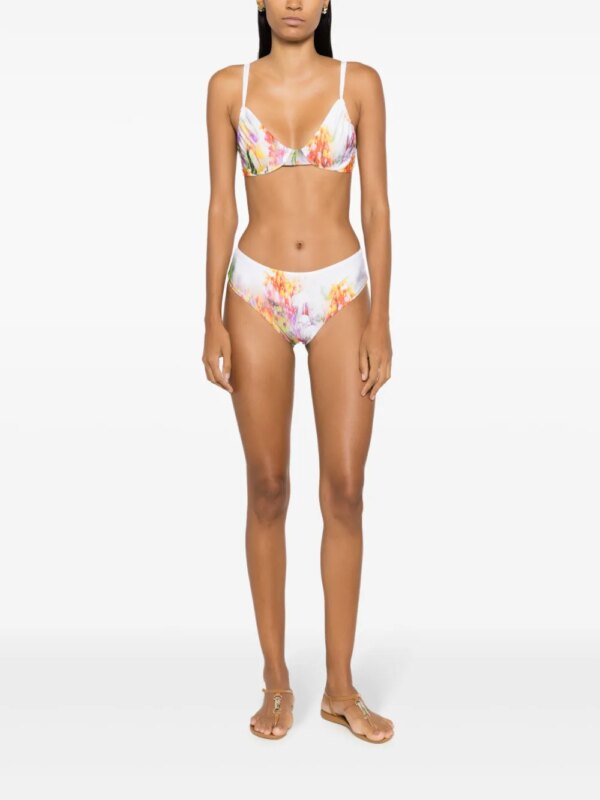 Lenny Niemeyer Bikinitop met bloemenprint - Wit