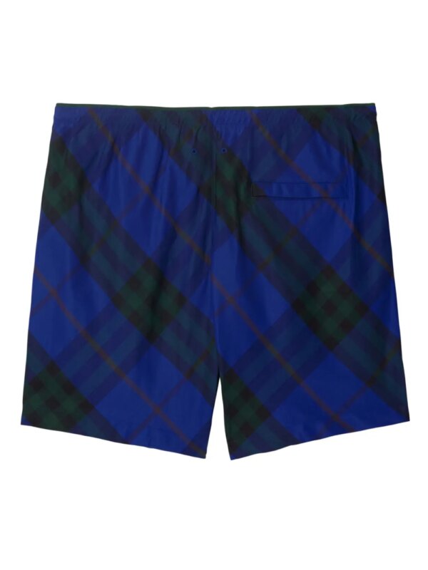 Burberry Geruite zwembroek - Zwart