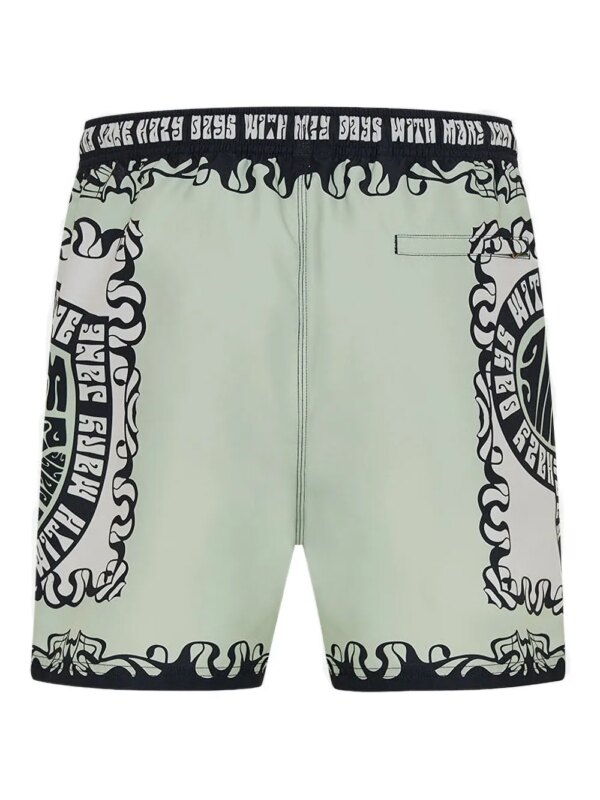 Camilla Midi-shorts met print - Groen
