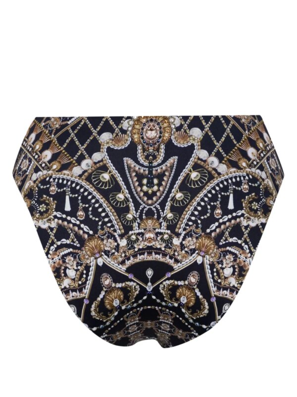 Camilla Bikinislip met print - Blauw