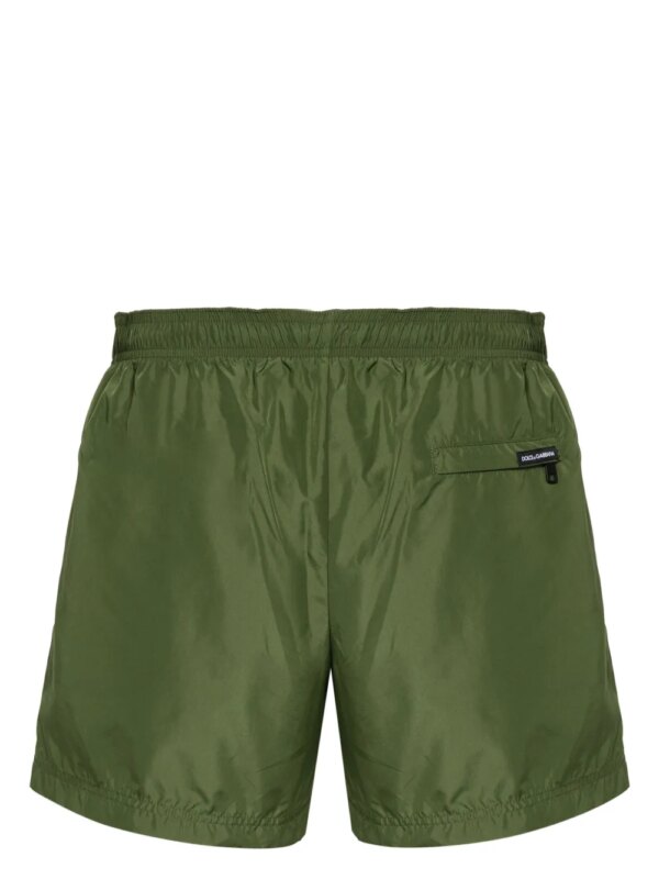 Dolce & Gabbana Zwembroek met geborduurd logo - Groen