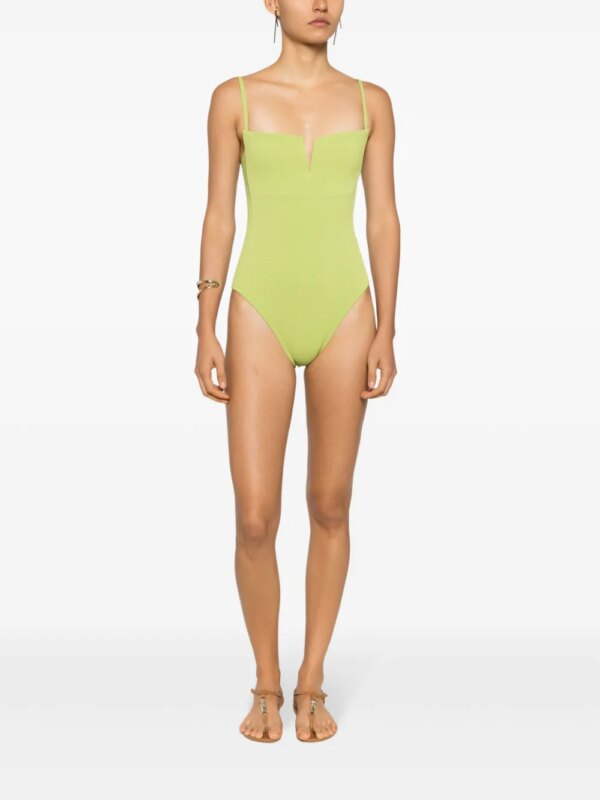 Lenny Niemeyer Badpak met vierkante hals - Groen