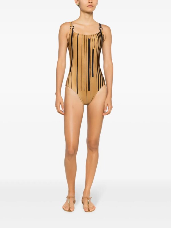 Lenny Niemeyer Badpak met diepe ronde hals - Bruin