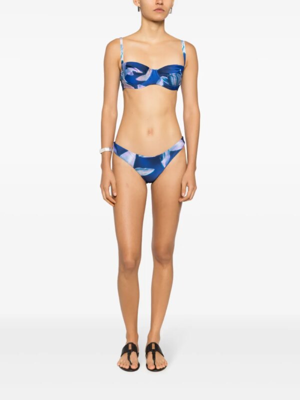 Lenny Niemeyer Bikinislip met bloemenprint - Blauw